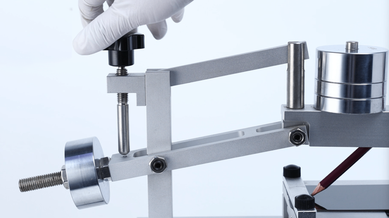 Surface hardness test on display glass